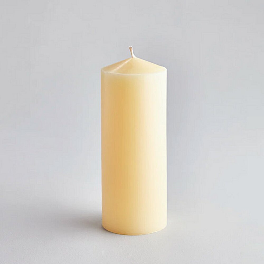 St Eval Pillar Candle 12" x 4" Church Unscented 30cm Tall Home Table Centerpiece